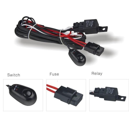 Dv8 Offroad For Use With  Lights Relay Fuse and Switch WIRE HARNESS